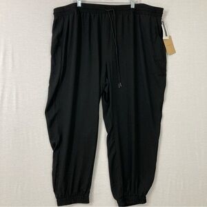 New Halogen Black Soft Lightweight Comfy Pull-on Joggers size 3X